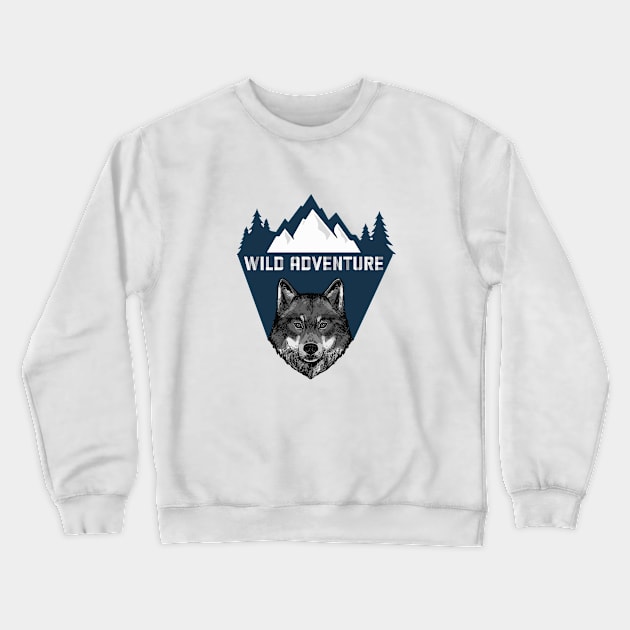 Wild adventure Crewneck Sweatshirt by Wolf Clothing Co